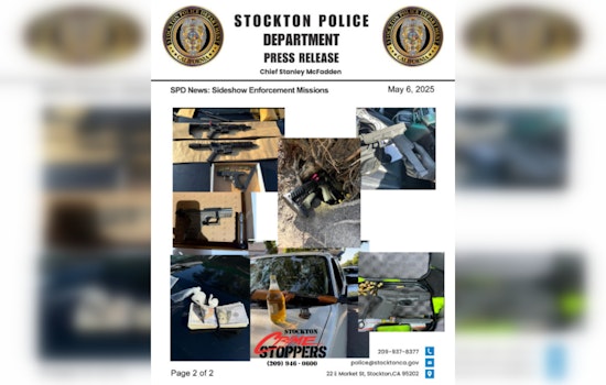 Stockton Police Collaborate with Regional Agencies to Quash Sideshow Menace, Seizing Firearms and Towing Vehicles