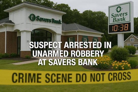 Sturbridge Man Charged in Unarmed Auburn Bank Robbery, Arrest Aided by Worcester-Auburn Police Collaboration