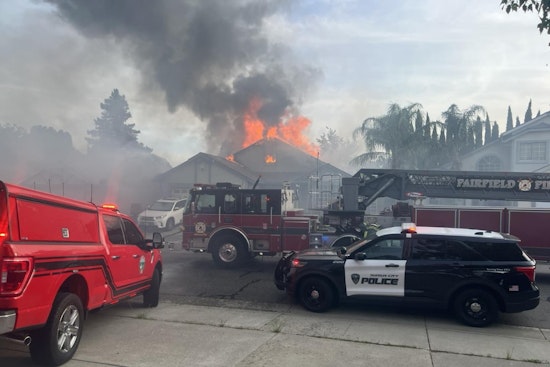 Suisun City Fire Displaces Two Families, Cooperative Efforts from Surrounding Agencies Quell Blaze