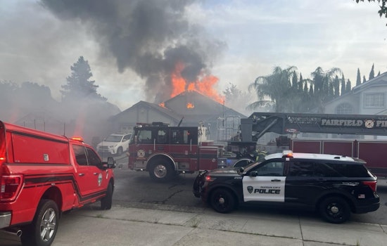 Suisun City Fire Displaces Two Families, Cooperative Efforts from Surrounding Agencies Quell Blaze