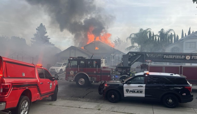 Suisun City Fire Displaces Two Families, Cooperative Efforts from Surrounding Agencies Quell Blaze