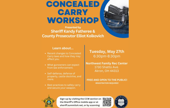 Summit County Sheriff's CCW Workshop Program Continues to Engage Akron Community on Gun Safety and Laws