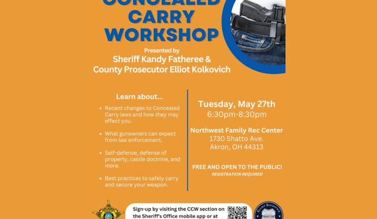 Summit County Sheriff's CCW Workshop Program Continues to Engage Akron Community on Gun Safety and Laws