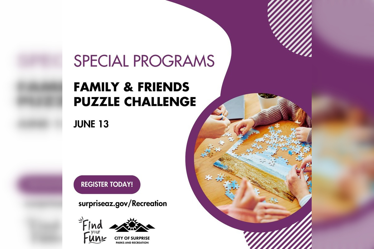 Surprise Community Invited to Family & Friends Puzzle Challenge at Sierra Montana Recreation Center