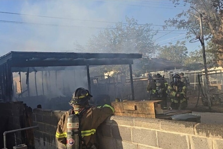 Swift Action by Las Cruces Firefighters Douses Backyard Blaze on Idaho Avenue