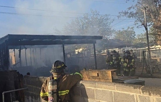 Swift Action by Las Cruces Firefighters Douses Backyard Blaze on Idaho Avenue