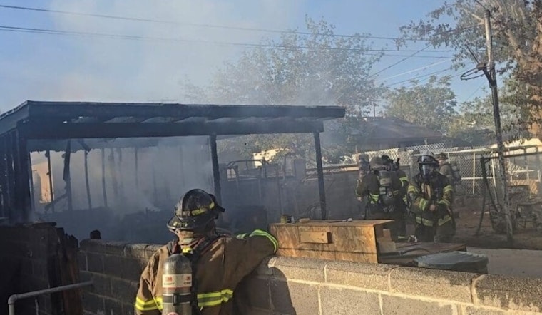 Swift Action by Las Cruces Firefighters Douses Backyard Blaze on Idaho Avenue