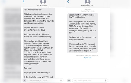 Tennessee Attorney General Alerts Residents to Spike in Phishing Scams Posing as Unpaid Toll Fees