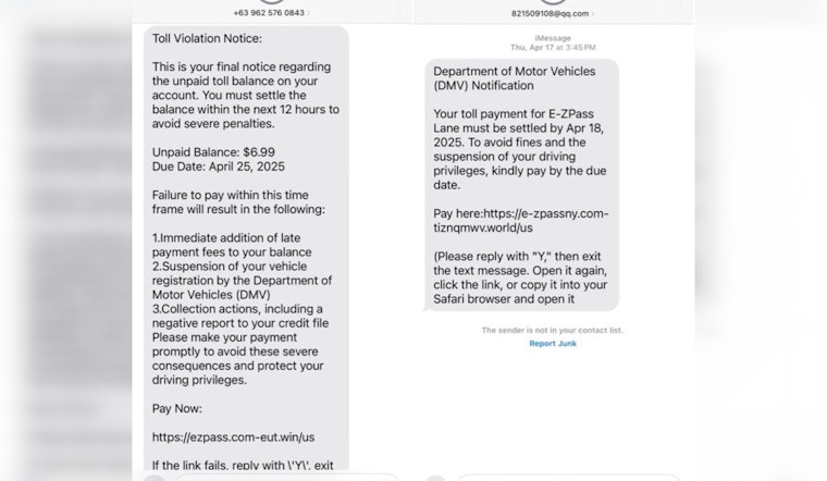 Tennessee Attorney General Alerts Residents to Spike in Phishing Scams Posing as Unpaid Toll Fees