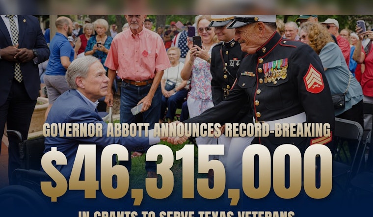 Texas Commits Over $46 Million in Grants to Support Veterans and Their Families