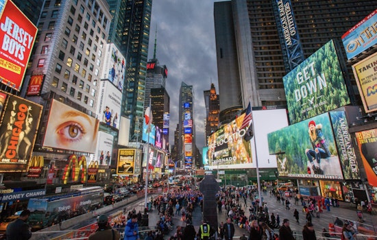 Times Square Welcomes Thought-Provoking 12-Foot Bronze Statue of Young Woman in "Grounded in the Stars" Series
