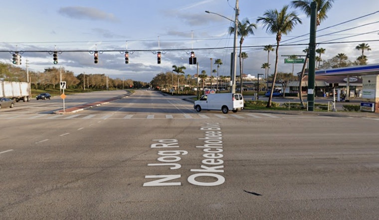 Traffic Delays in West Palm Beach as Single-Vehicle Crash Closes Southbound Lanes on Jog Road