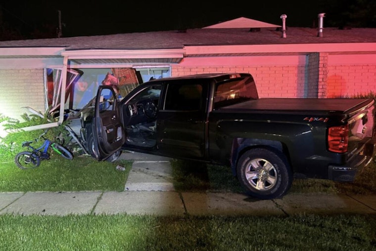 Truck Slams into Pontiac Apartment, Three Children Escape with Only Minor Injuries in Close Call