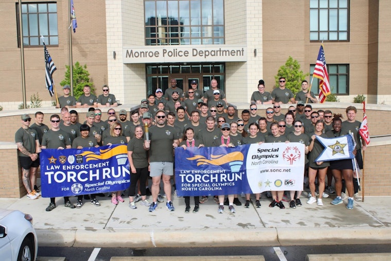 Union County Law Enforcement and Community Members Ignite Spirit in Torch Run for Special Olympics