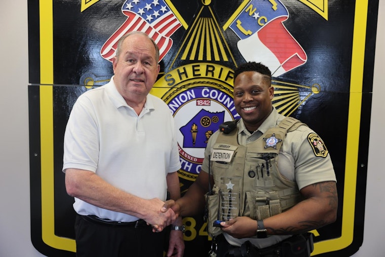 Union County Sheriff's Office Honors Justin Bradley as Detention Officer of the Quarter