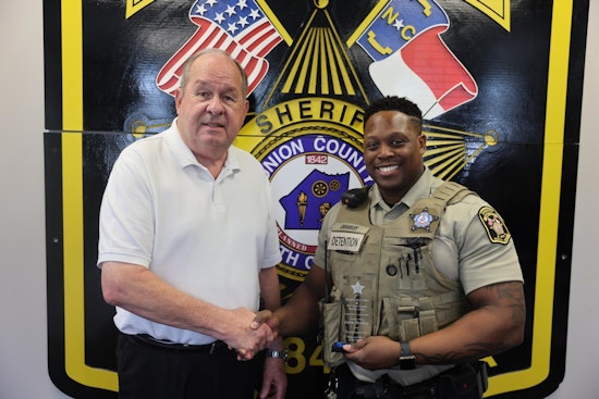 Union County Sheriff's Office Honors Justin Bradley as Detention Officer of the Quarter