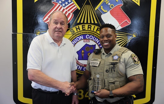 Union County Sheriff's Office Honors Justin Bradley as Detention Officer of the Quarter