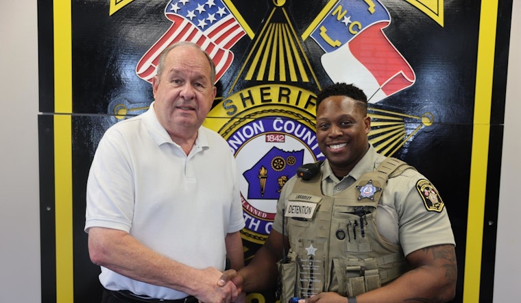 Union County Sheriff's Office Honors Justin Bradley as Detention Officer of the Quarter
