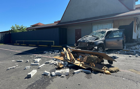 Vehicle Crashes into White Settlement Motel, No Serious Injuries Reported