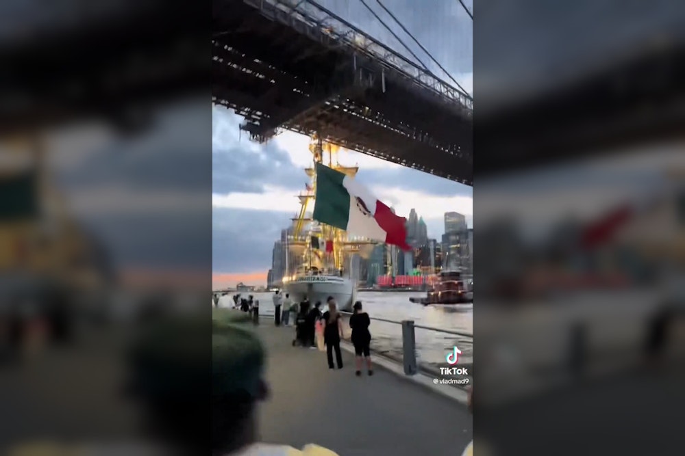 Video of Mexican Navy Ship Striking Brooklyn Bridge Goes Viral; Crew Injured, Masts Snapped