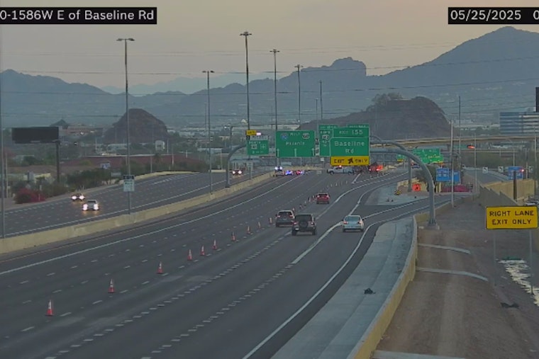Watermelon-Laden Semi-Truck Ignites, Shuts Down I-10 Westbound Lanes