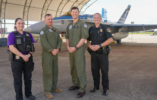 White Settlement Police Department Honors Marines with Commemorative Coins During Military Appreciation Month