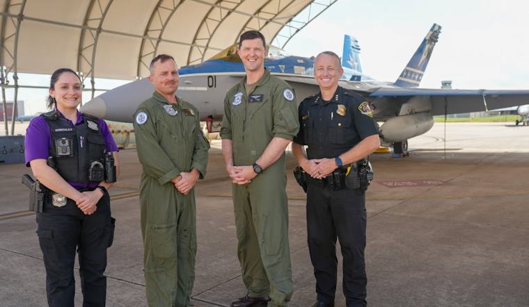 White Settlement Police Department Honors Marines with Commemorative Coins During Military Appreciation Month
