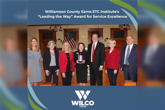 Williamson County Celebrated with 'Leading the Way' Award for Exceptional Service Delivery