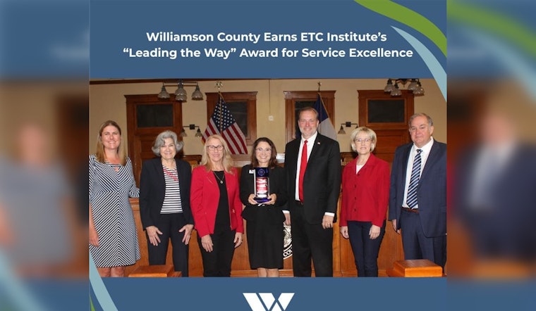 Williamson County Celebrated with 'Leading the Way' Award for Exceptional Service Delivery
