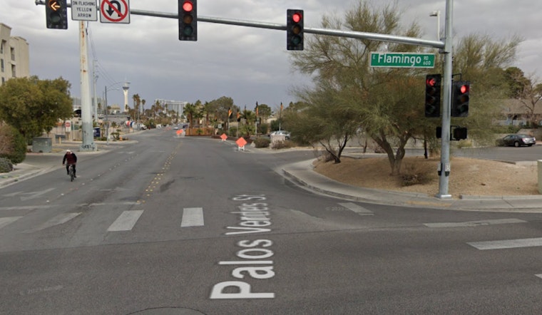 Woman Killed in Hit-and-Run Collision on Flamingo Road in Central Las Vegas, Suspect at Large