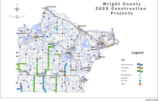 Wright County Announces Pavement Preservation Projects: Travel Delays Expected Starting June 2