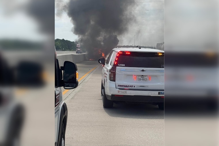 18-Wheeler Blaze on Hardy Toll Road Causes Major Traffic Delays in North Harris County