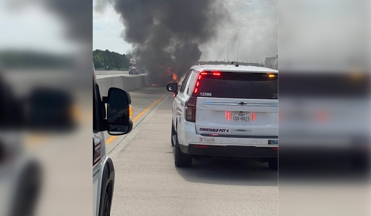 18-Wheeler Blaze on Hardy Toll Road Causes Major Traffic Delays in North Harris County