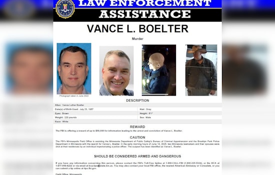 $50K Reward for Info on Suspected Shooter Terrorizing Minnesota Lawmakers: FBI Launches Manhunt for Vance L. Boelter in Champlin and Brooklyn Park
