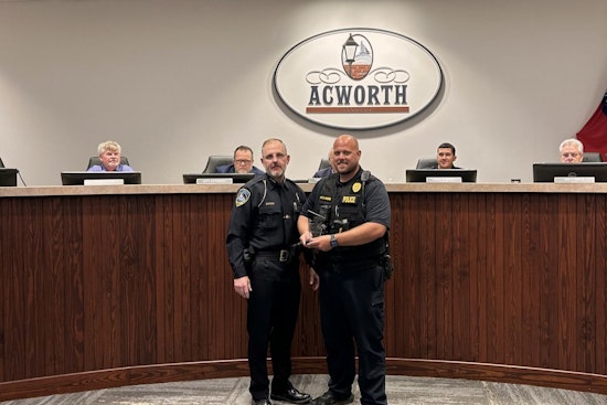 Acworth Police Sergeant Greene Honored as Officer of the Quarter for Outstanding Community Leadership