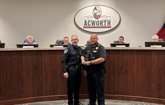 Acworth Police Sergeant Greene Honored as Officer of the Quarter for Outstanding Community Leadership