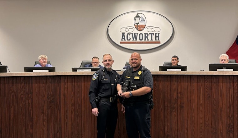 Acworth Police Sergeant Greene Honored as Officer of the Quarter for Outstanding Community Leadership