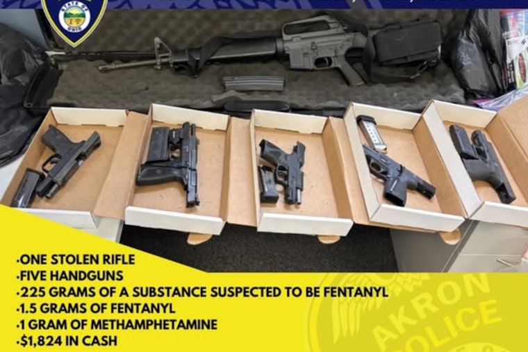 Akron Police and FBI Seize Firearms and Drugs in Strategic Bust on Nestor Avenue
