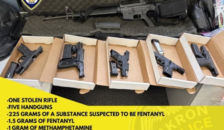Akron Police and FBI Seize Firearms and Drugs in Strategic Bust on Nestor Avenue