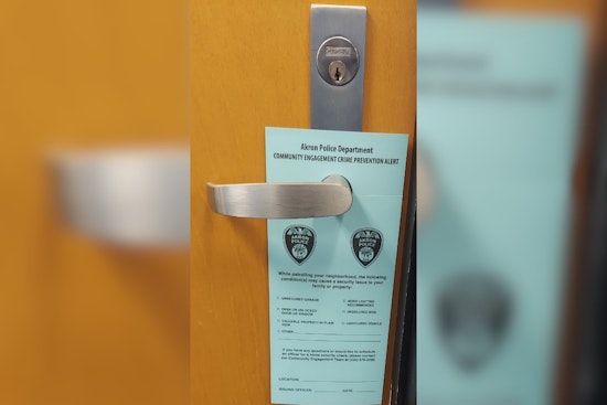 Akron Police Department Introduces Enhanced Property Checks with Door Hangers to Bolster Community Safety