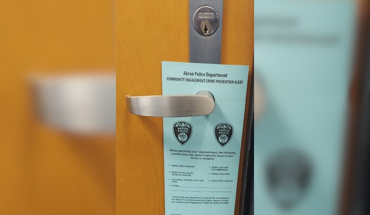 Akron Police Department Introduces Enhanced Property Checks with Door Hangers to Bolster Community Safety