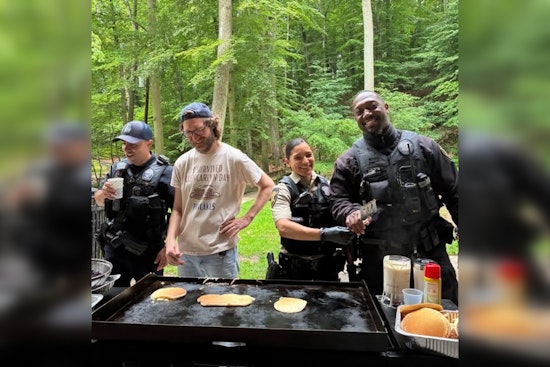 Arlington Community and Law Enforcement Bond Over Fluffy Pancakes at Glencarlyn Days Event
