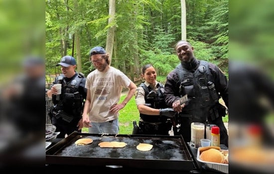 Arlington Community and Law Enforcement Bond Over Fluffy Pancakes at Glencarlyn Days Event