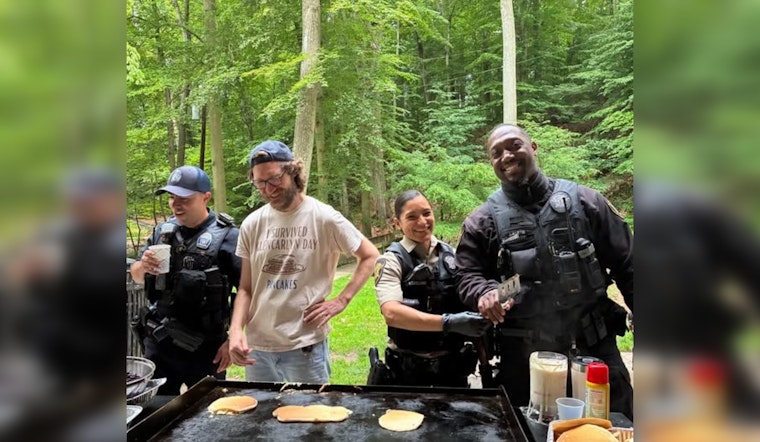 Arlington Community and Law Enforcement Bond Over Fluffy Pancakes at Glencarlyn Days Event