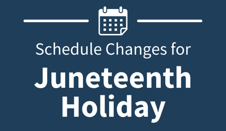 Athens-Clarke County Announces Service Adjustments for Juneteenth Celebrations