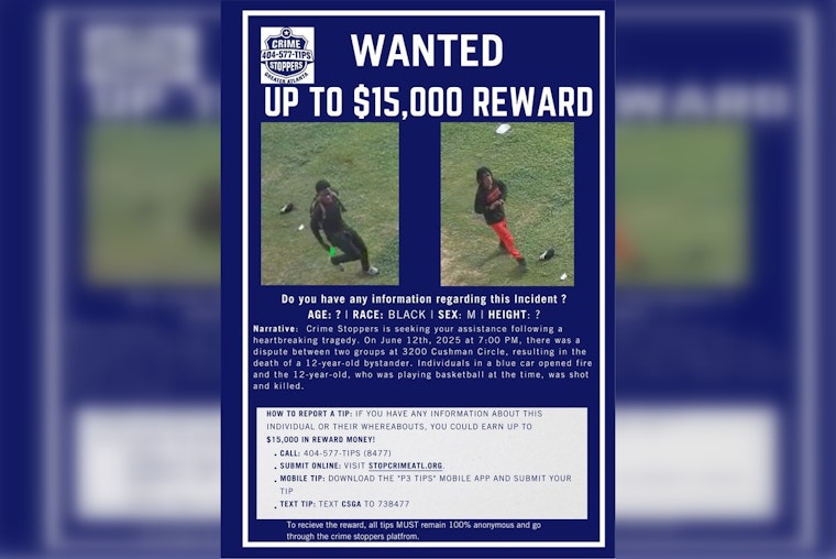Atlanta Police Raise Reward to $15,000 for Leads on Suspects in 12-Year-Old's Shooting Death