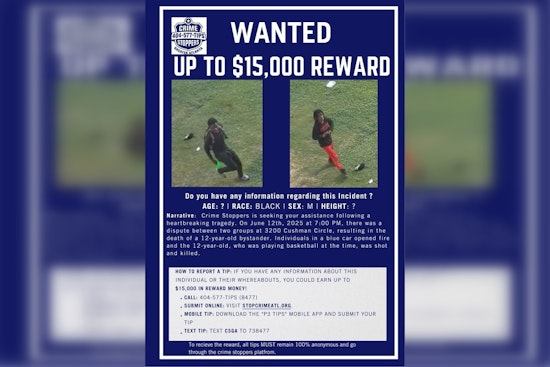 Atlanta Police Raise Reward to $15,000 for Leads on Suspects in 12-Year-Old's Shooting Death