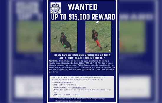 Atlanta Police Raise Reward to $15,000 for Leads on Suspects in 12-Year-Old's Shooting Death
