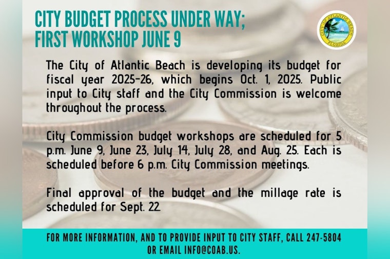 Atlantic Beach Opens Doors for Public Input on Upcoming 2025-26 Fiscal Year Budget