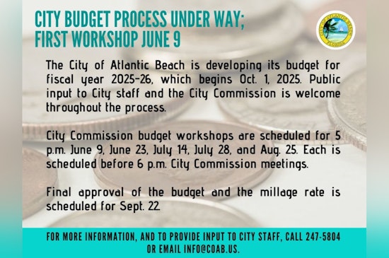 Atlantic Beach Opens Doors for Public Input on Upcoming 2025-26 Fiscal Year Budget